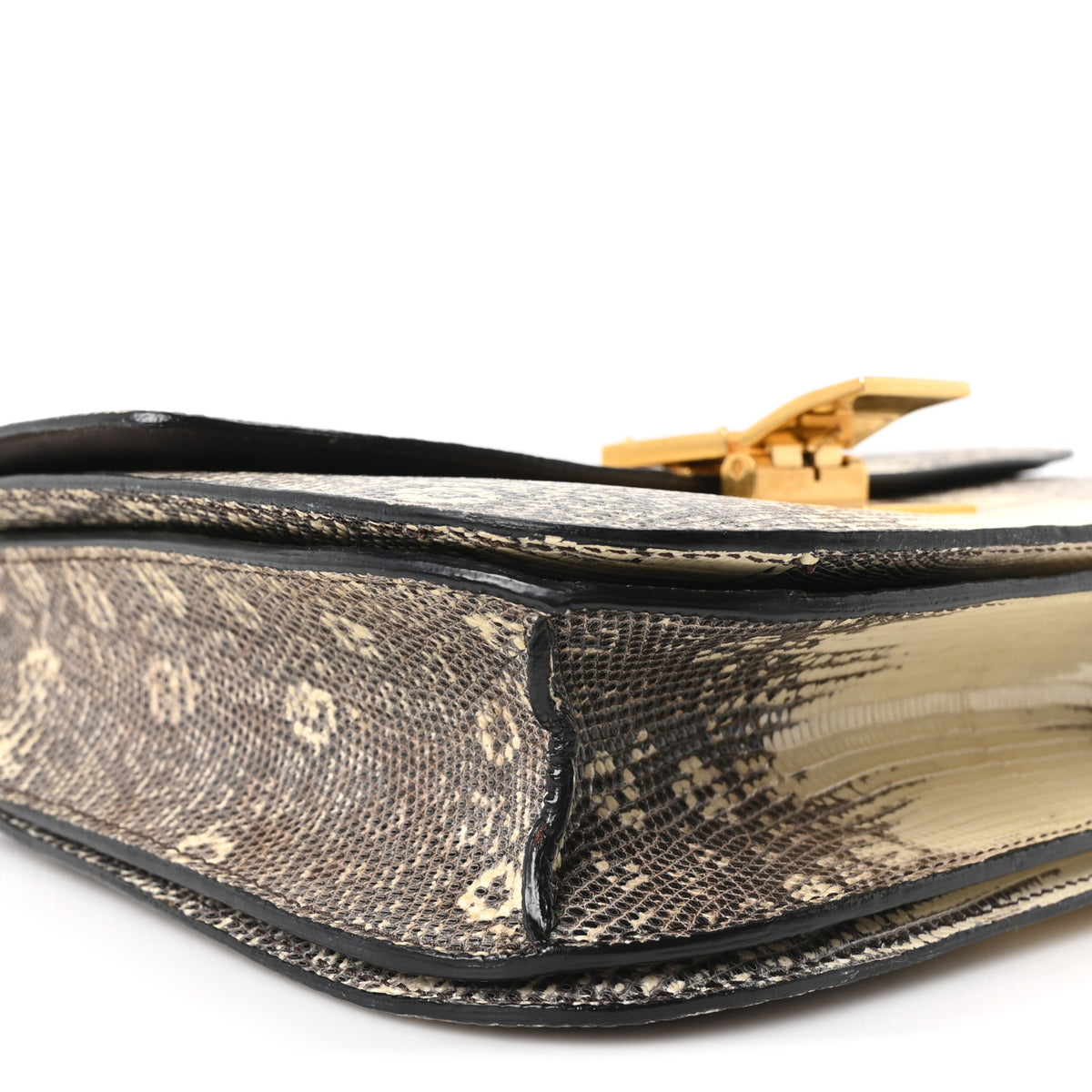 Celine Lizard Medium Classic Box Flap Bag Natural 8 of 9