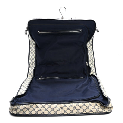 Gucci GG Supreme Monogram Web Savoy Garment Bag Beige Blue 4 of 10