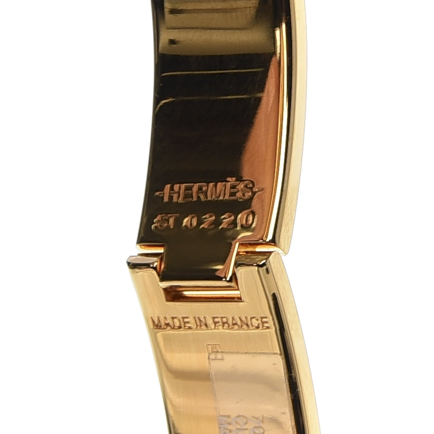 Enamel Clic Anneau Bracelet PM Marron Glace