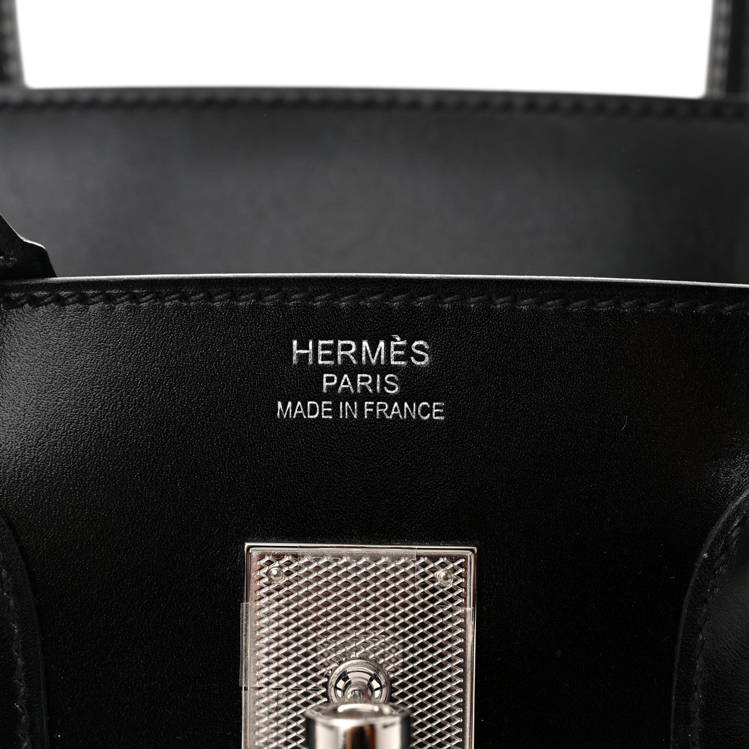 Hermes Box Guilloche Birkin 35 Black 6 of 12