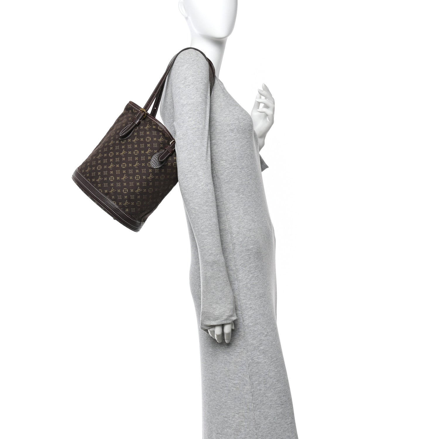 Louis Vuitton Mini Lin Monogram Bucket Bag Ebene 3 of 13