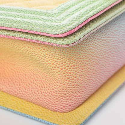Chanel Caviar Quilted Small Cuba Rainbow Boy Flap Multicolor 8 of 11