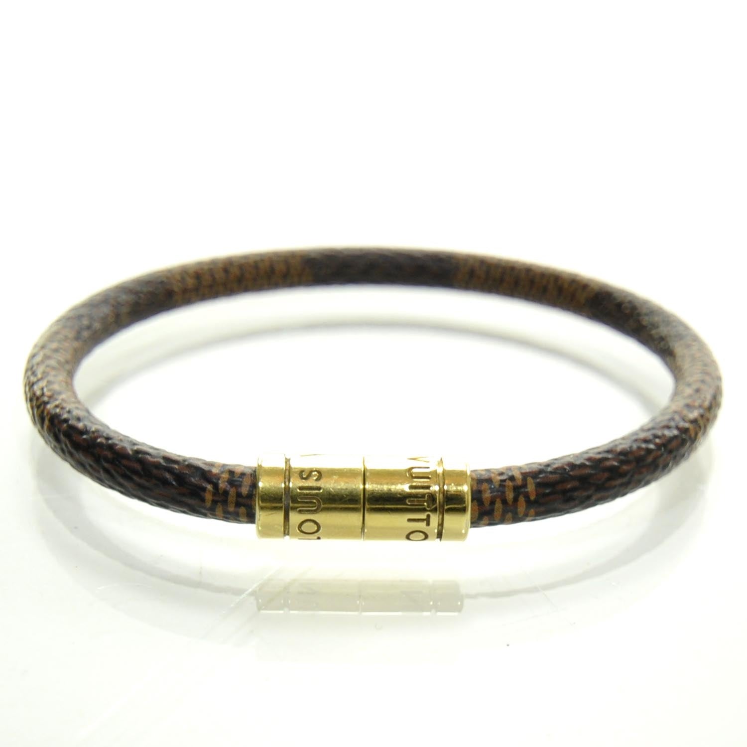 Louis Vuitton Damier Ebene Keep It Bracelet 2 of 4