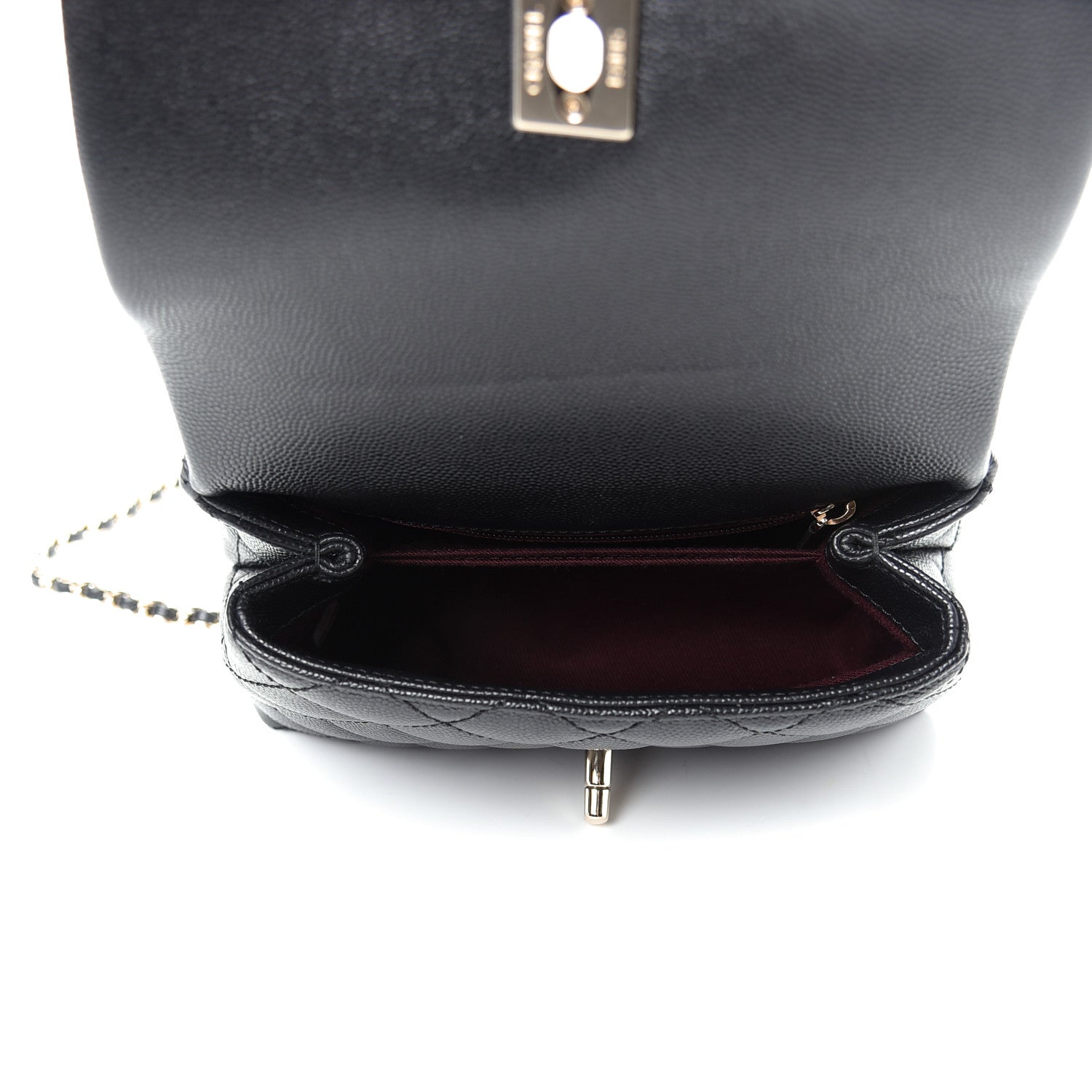 Chanel Caviar Quilted Extra Mini Coco Handle Flap Black 5 of 9