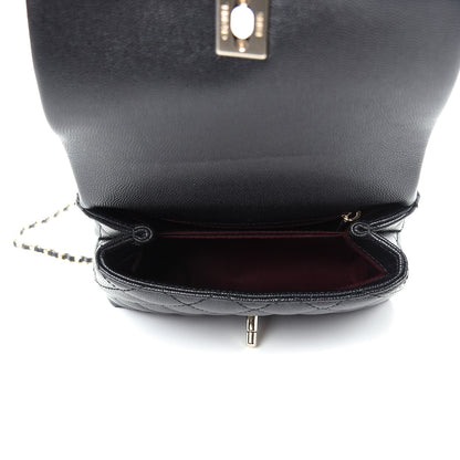 Chanel Caviar Quilted Extra Mini Coco Handle Flap Black 5 of 9