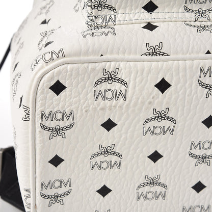 MCM Visetos Medium Stark Backpack White 9 of 12