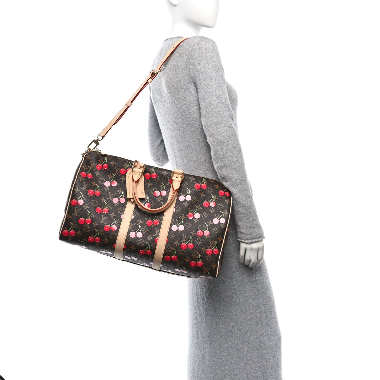 Louis Vuitton LV X TM Monogram Cerises Keepall Bandouliere 45 2 of 9
