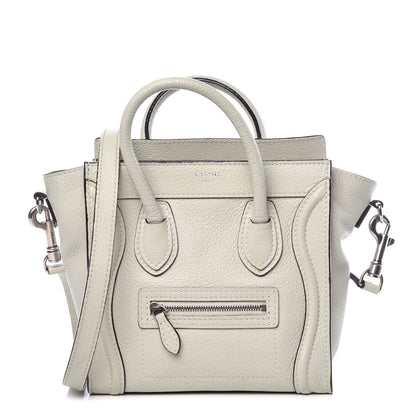 Celine Drummed Calfskin Nano Luggage Lune 1 of 18