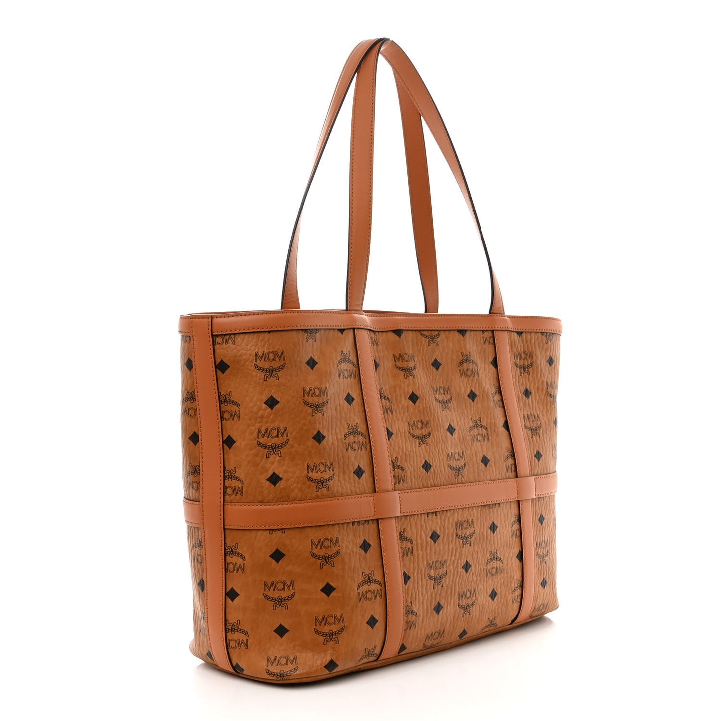 Visetos Medium Delmy Shopper Tote Cognac