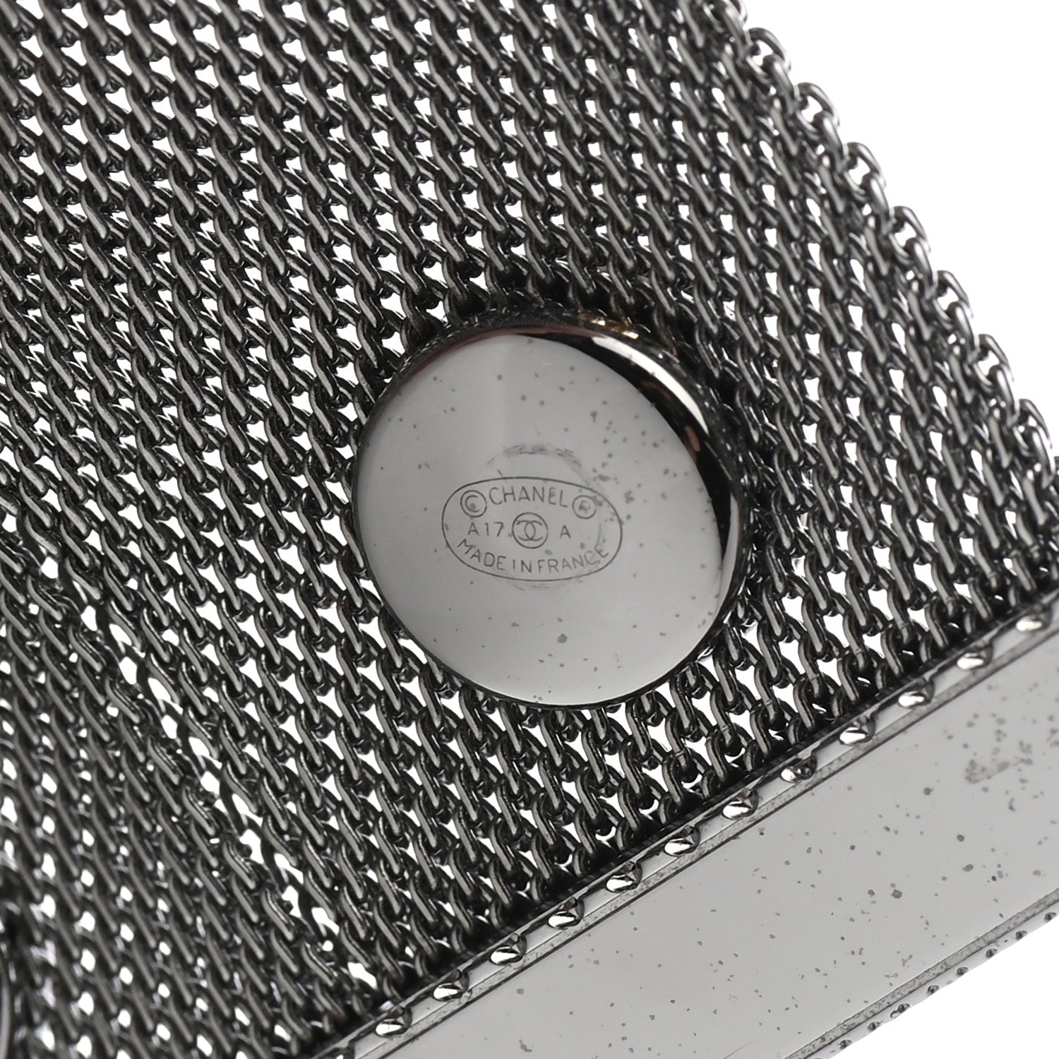 Chanel Metal Mesh CC Bracelet Silver 4 of 4