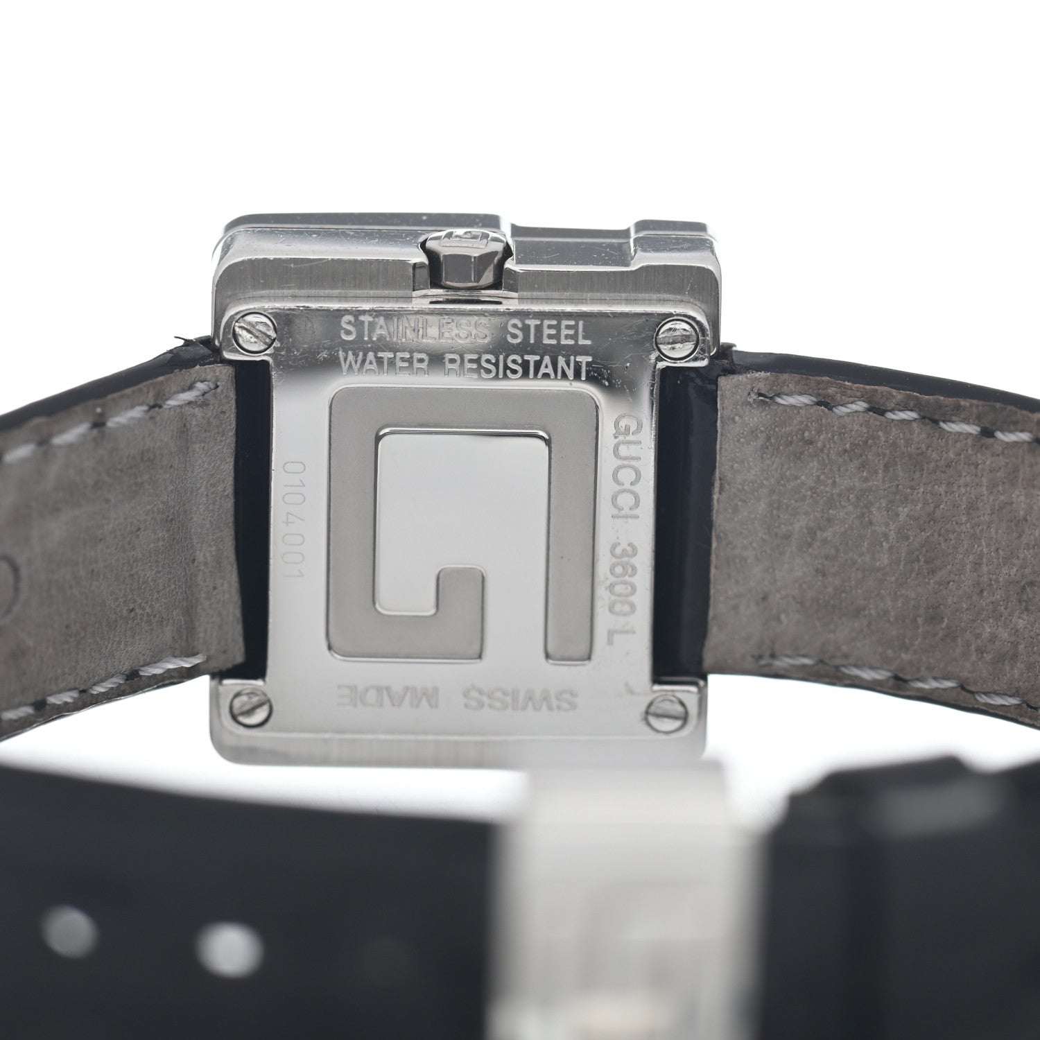 Gucci Stainless Steel Calfskin 23mm 3600L Quartz Watch Black 4 of 4