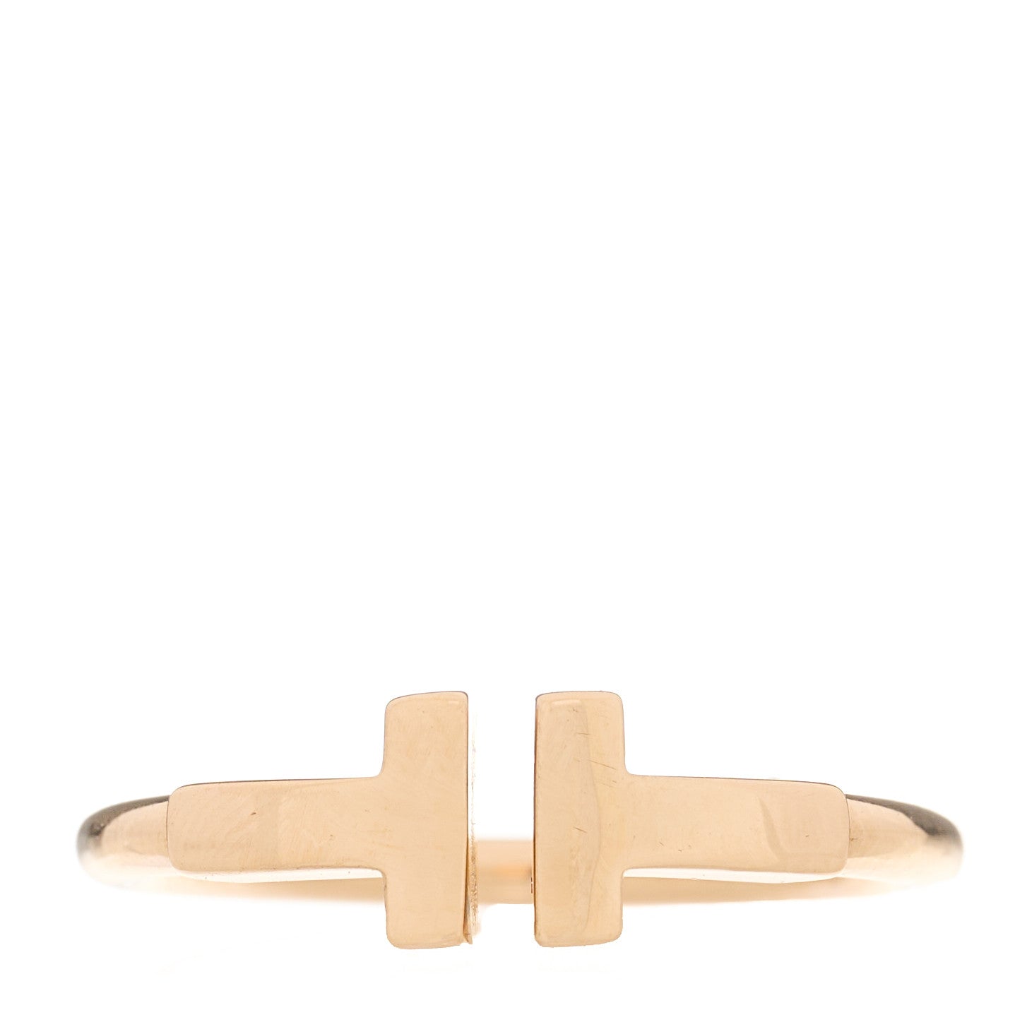 Tiffany 18K Rose Gold T Wire Ring 51 5.75 2 of 5