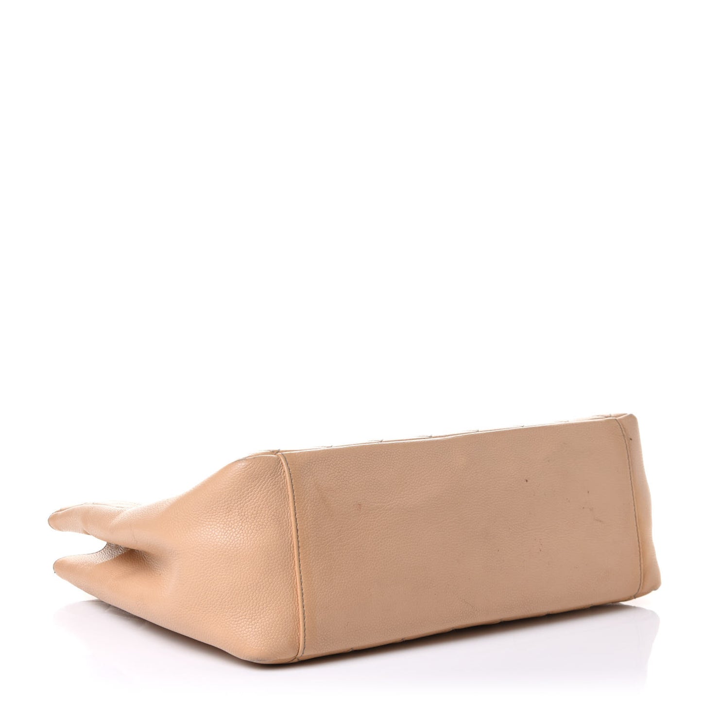 Caviar Quilted Grand Shopping Tote GST Beige Clair