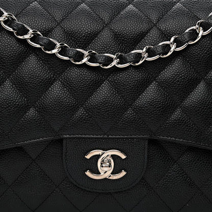 Chanel Caviar Quilted Jumbo Double Flap Black 8 of 10