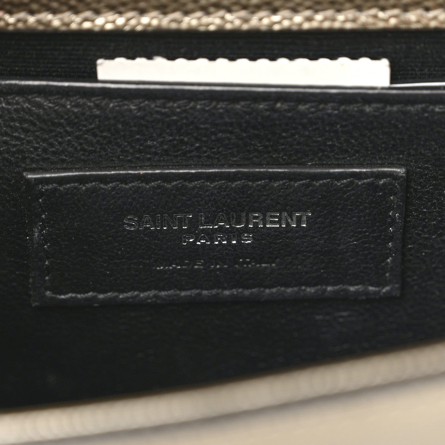 Saint Laurent Grain De Poudre Small Monogram Kate Satchel Gold 6 of 11