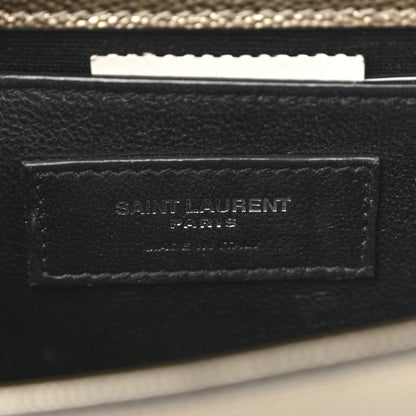 Saint Laurent Grain De Poudre Small Monogram Kate Satchel Gold 6 of 11