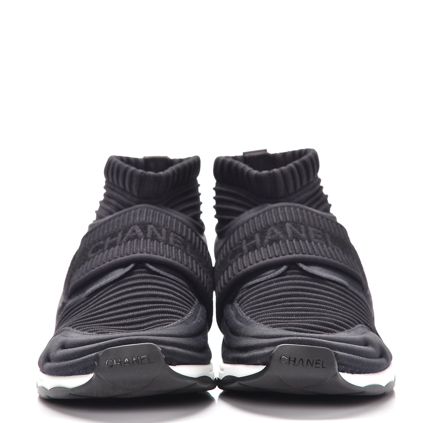 Stretch Fabric CC Sneakers 38.5 Black