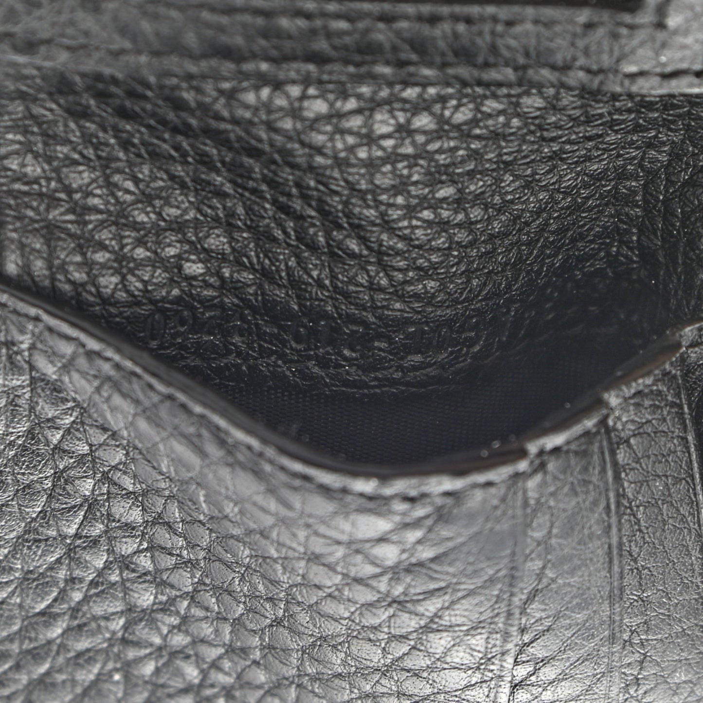 Cuoio Romano Monochrome Bi-Fold Wallet Black