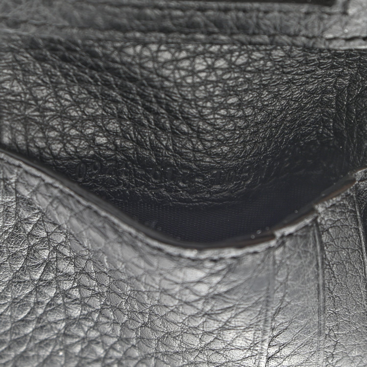 Fendi Cuoio Romano Monochrome Bi-Fold Wallet Black 7 of 7
