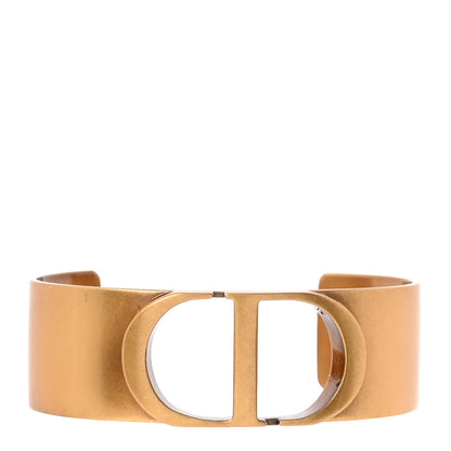 Christian Dior Metal 30 Montaigne Cuff Bracelet Gold 1 of 5