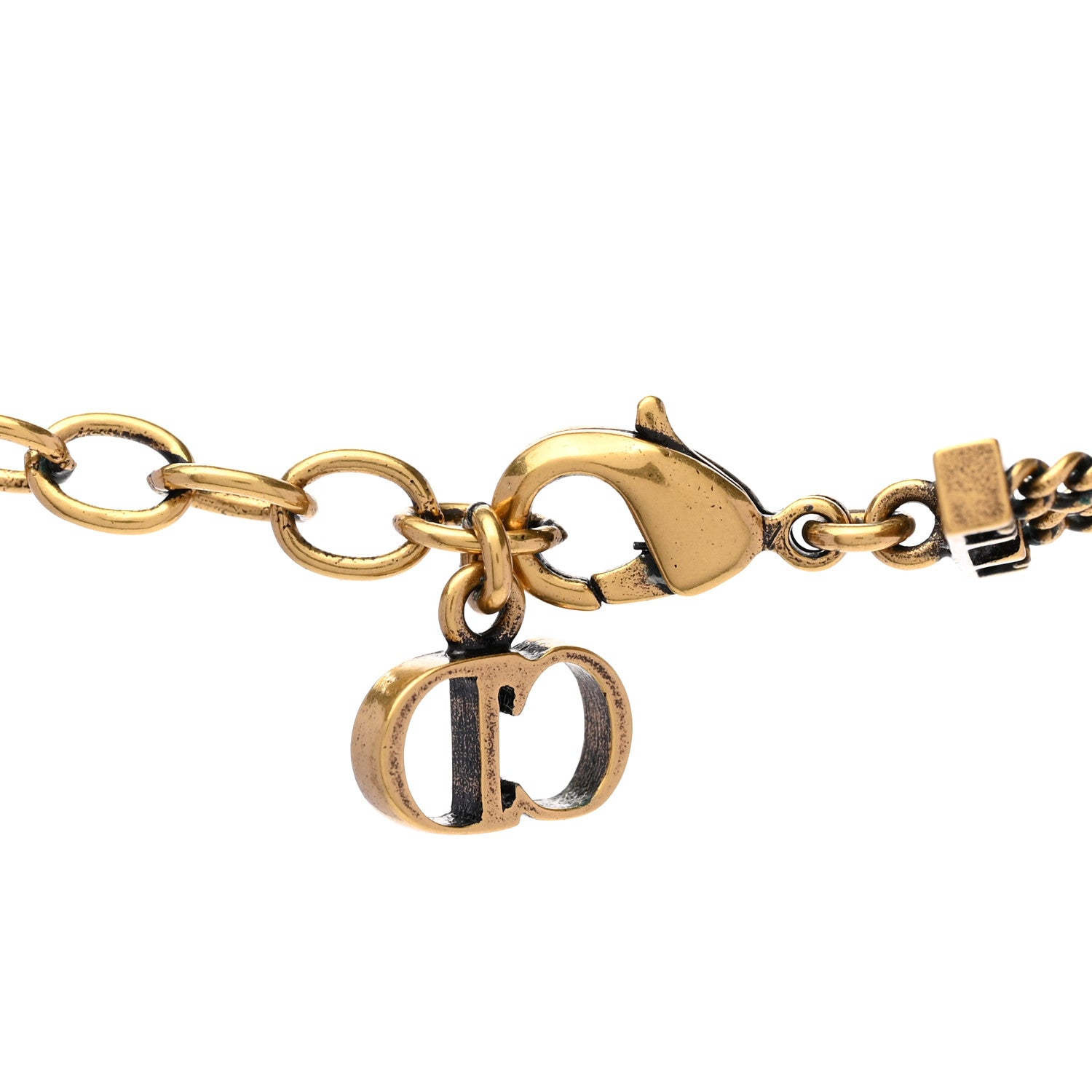 Christian Dior Metal J'Adior Choker Necklace Aged Gold 5 of 5