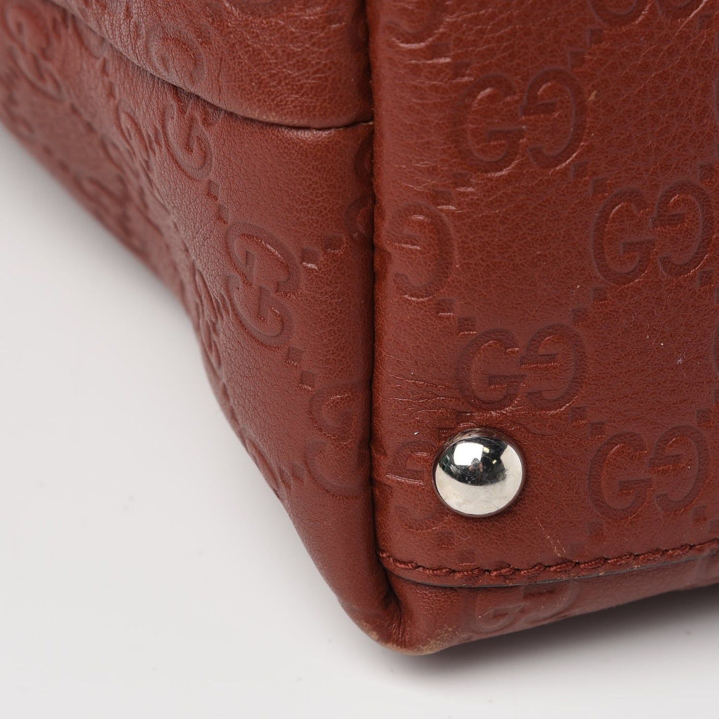 Guccissima Medium Bamboo Bar Tote Brown