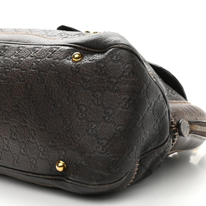 Gucci Guccissima Medium New Pelham Shoulder Bag Dark Brown 9 of 11