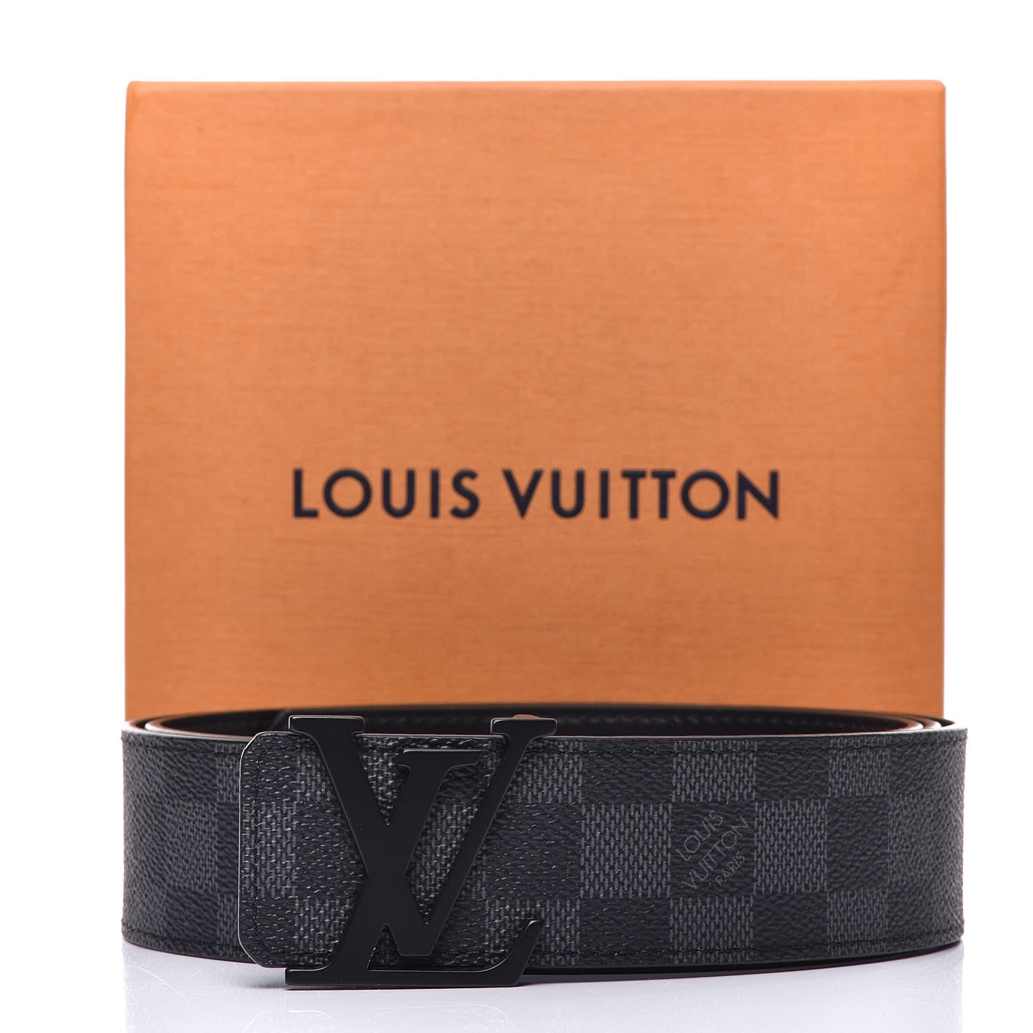 Louis Vuitton Damier Graphite 40mm LV Initiales Belt 110 44 8 of 8