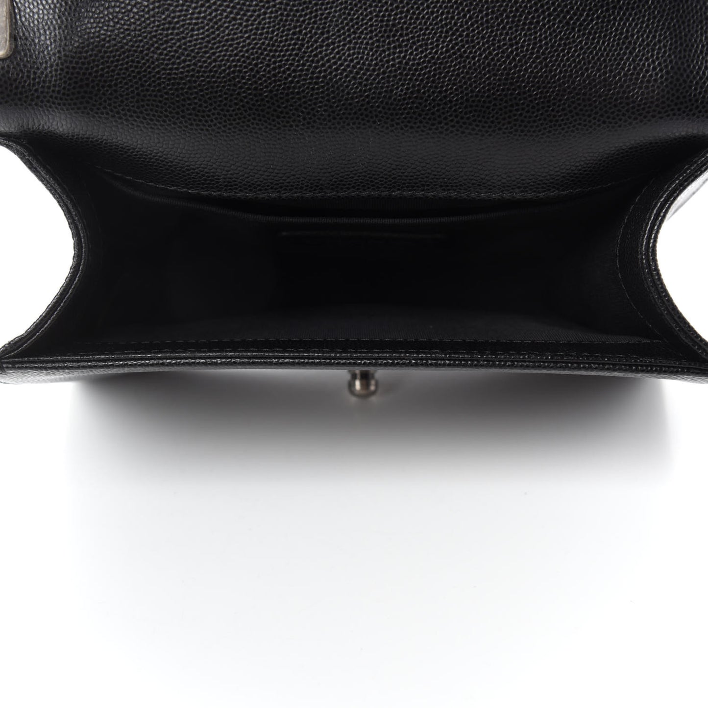 Caviar Quilted Small Boy Flap Black