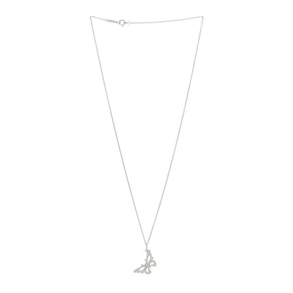 Tiffany Platinum Diamond Enchant Butterfly Necklace 2 of 6