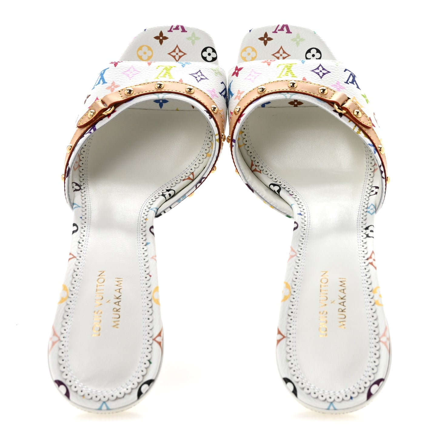 LV X TM Monogram Multicolor 6AM Mules 39 White