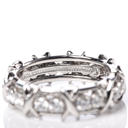 Tiffany Platinum Diamond Schlumberger Sixteen Stone Ring 58 8.5 5 of 6