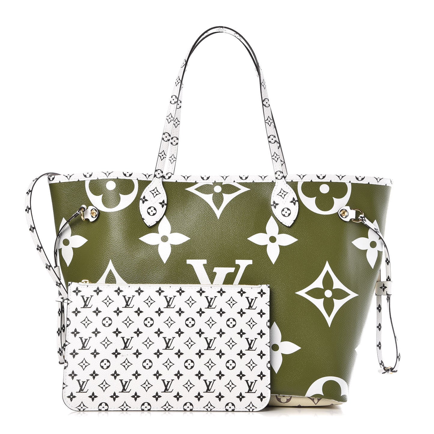 Monogram Giant Neverfull MM Kaki