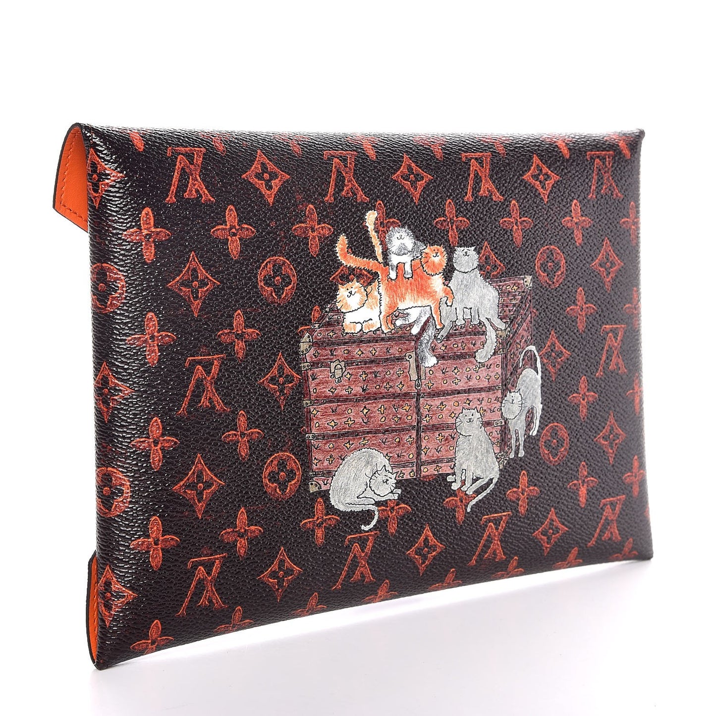 Catogram Kirigami Pochette Set Marron White Black