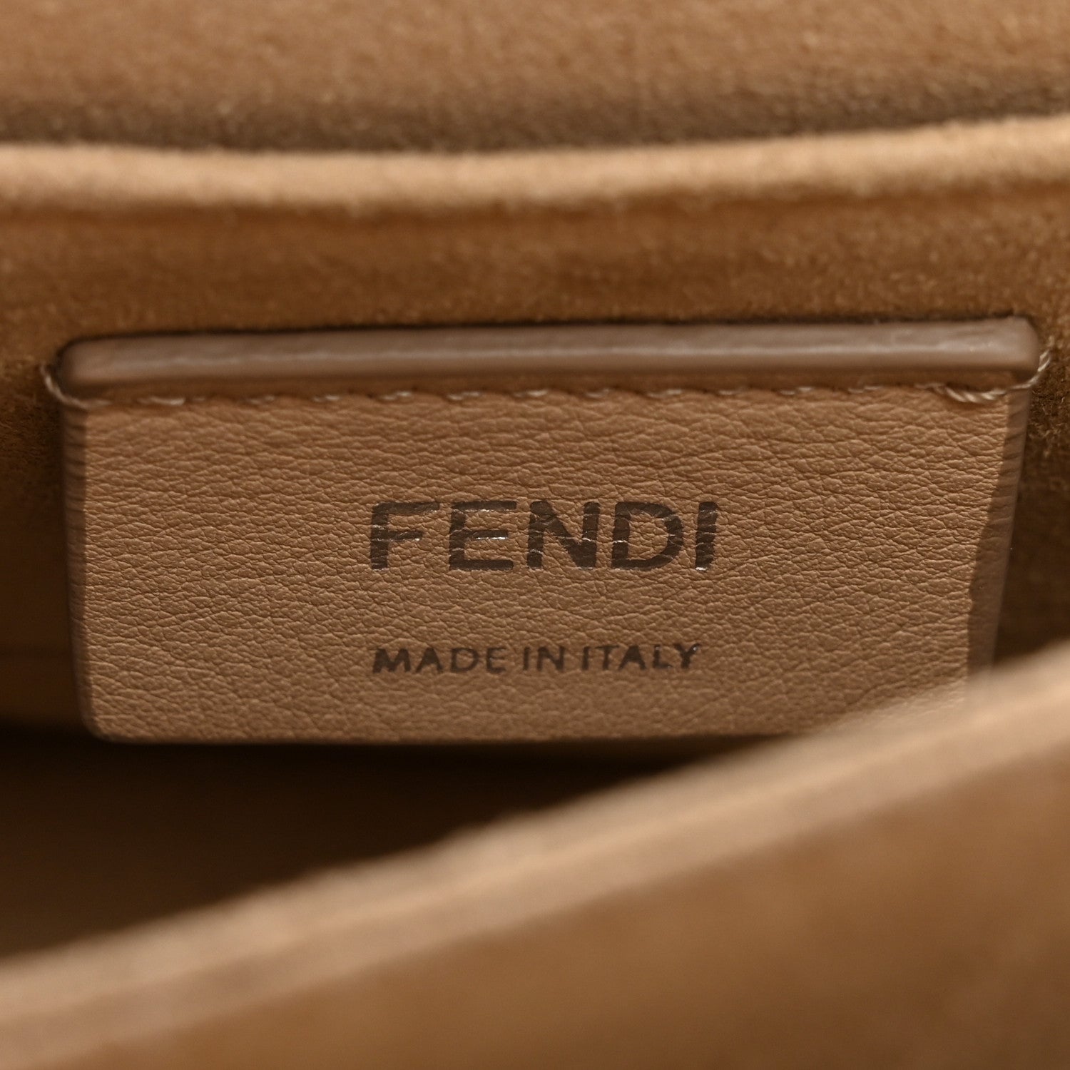 Fendi Vitello Liberty Scalloped Studded Small Kan I Shoulder Bag Grigio Perla 7 of 11