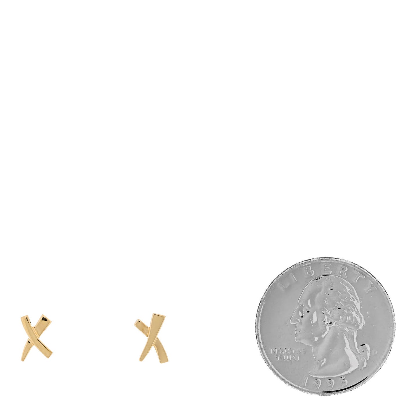 18K Yellow Gold Mini Paloma's Graffiti X Earrings