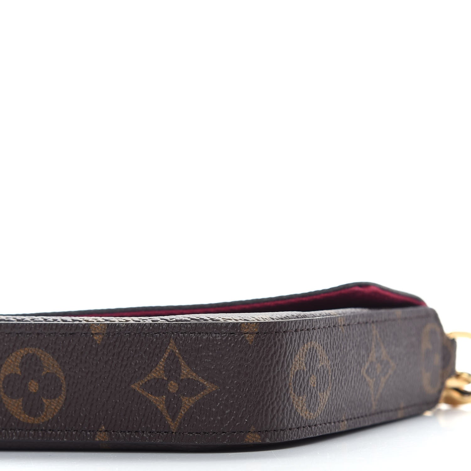 Louis Vuitton Monogram Pochette Felicie Chain Wallet Fuchsia 9 of 9