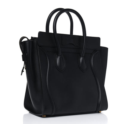 Celine Smooth Calfskin Mini Luggage Black 2 of 6
