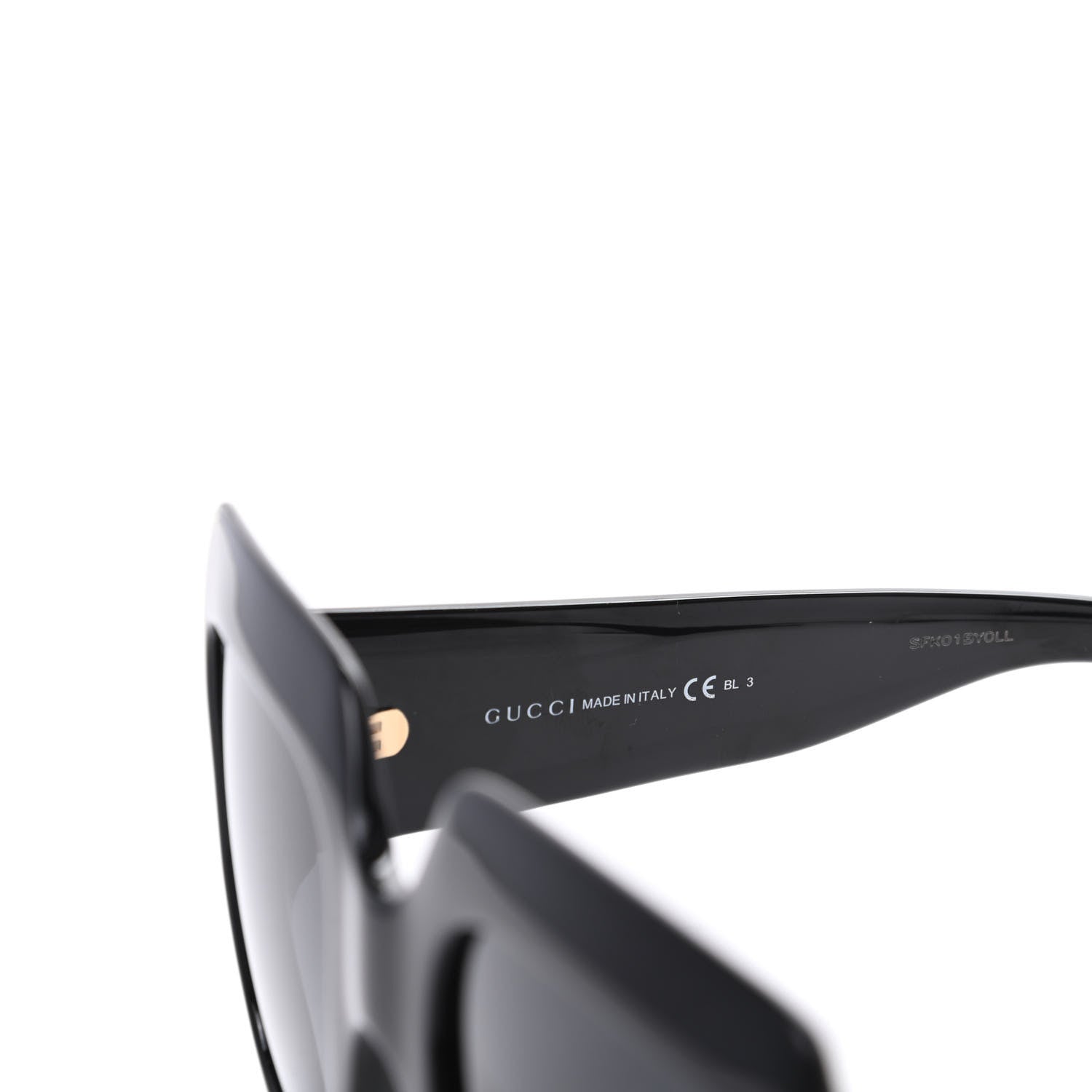 Gucci Acetate Square Frame Sunglasses GG3826S Black 5 of 8