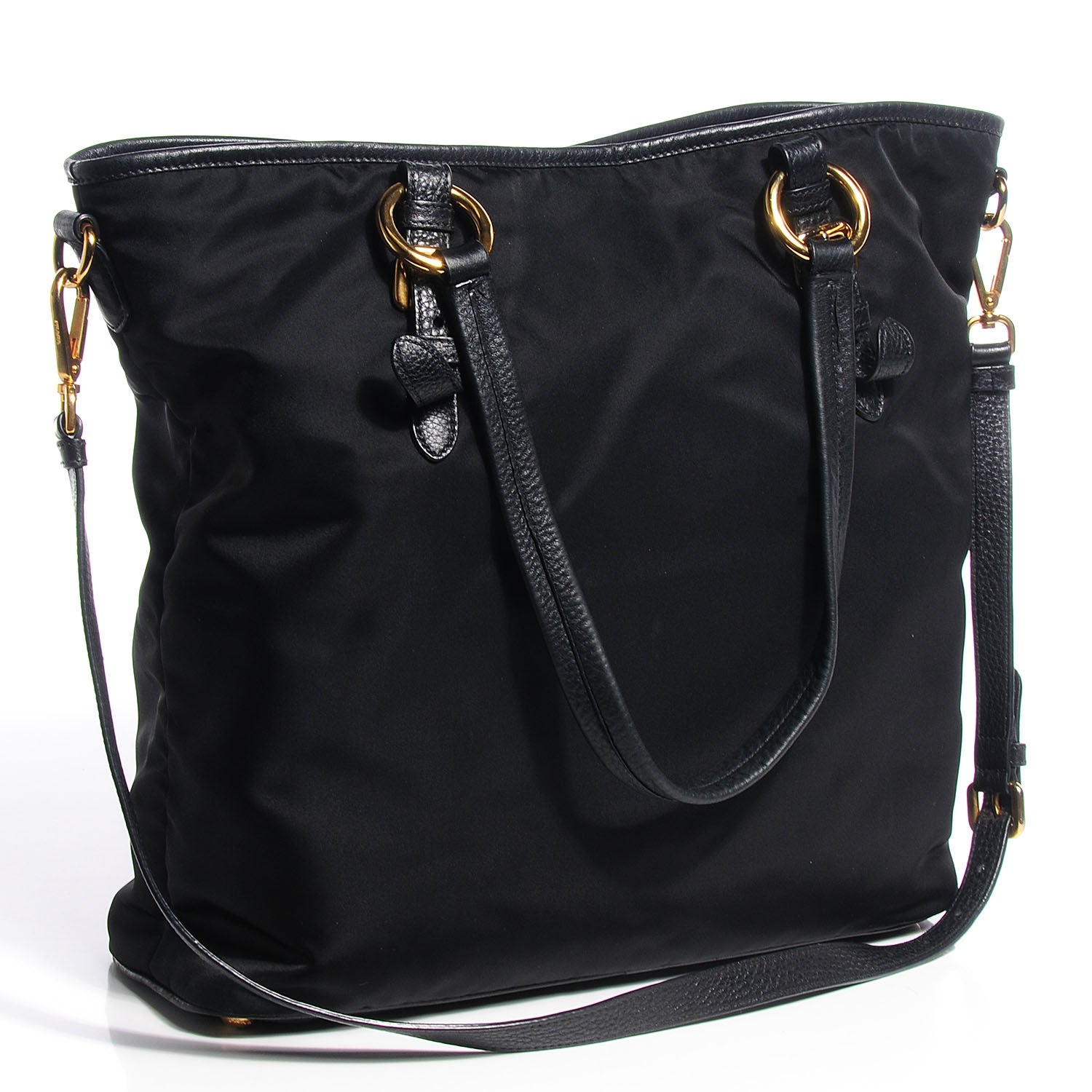 Prada Tessuto Nylon Large Tote Nero Black 3 of 10