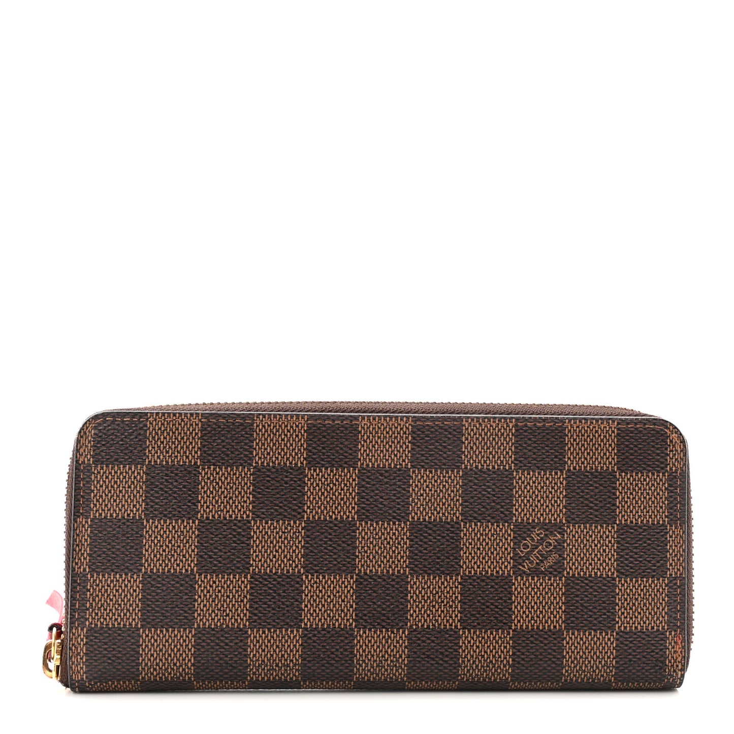 Damier Ebene Clemence Wallet Cherry