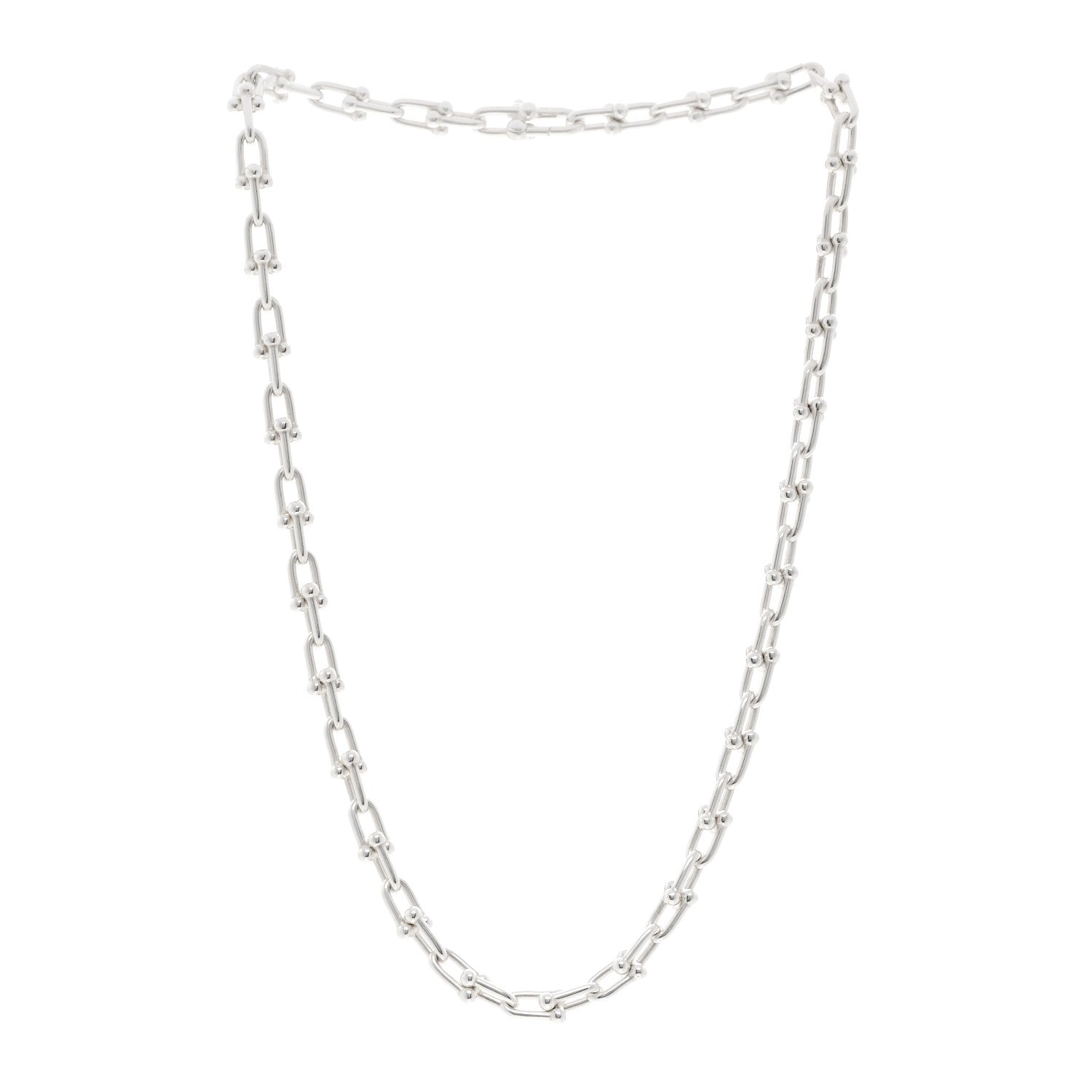Tiffany Sterling Silver Small HardWear Link Necklace 3 of 5
