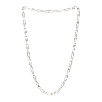 Tiffany Sterling Silver Small HardWear Link Necklace 3 of 5