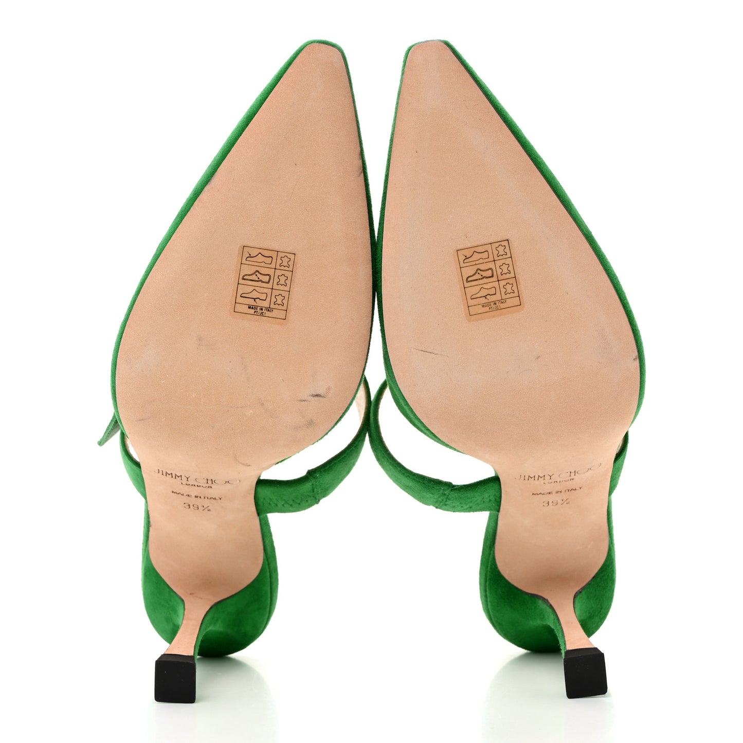Suede Crystal Marta 90 Mules 39.5 Malachite