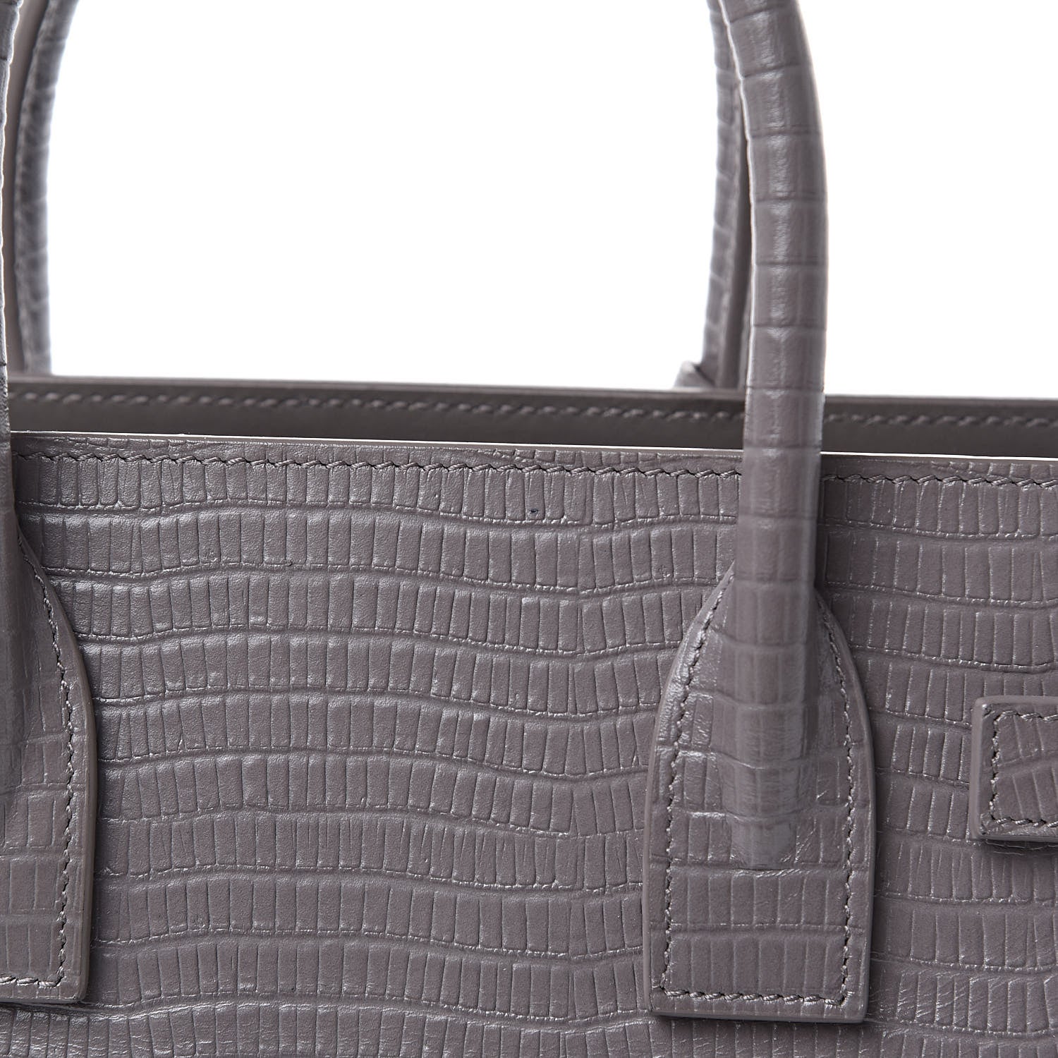 Saint Laurent Lizard Calfskin Embossed Baby Sac De Jour Fog 7 of 10