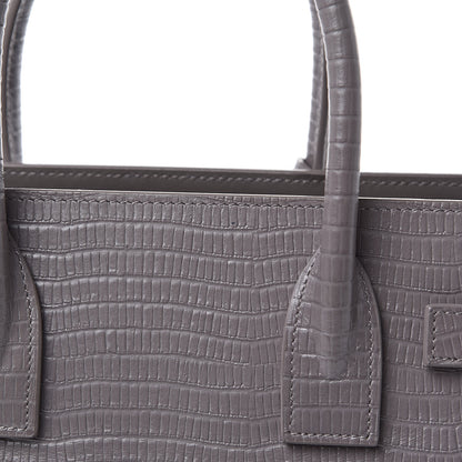Saint Laurent Lizard Calfskin Embossed Baby Sac De Jour Fog 7 of 10