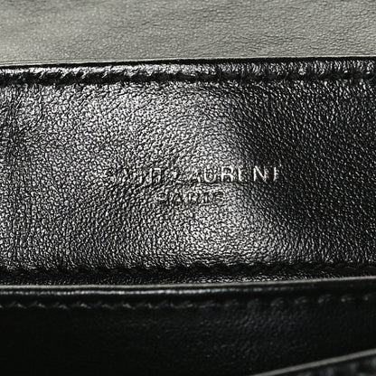 Saint Laurent Calfskin Y Quilted Monogram Toy Loulou Crossbody Bag Black 6 of 12