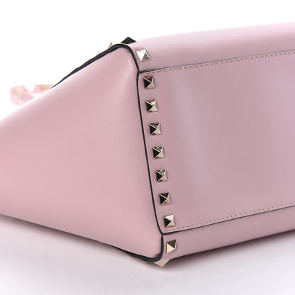 Valentino Garavani Vitello Small Rockstud Double Handle Tote Water Rose 7 of 8