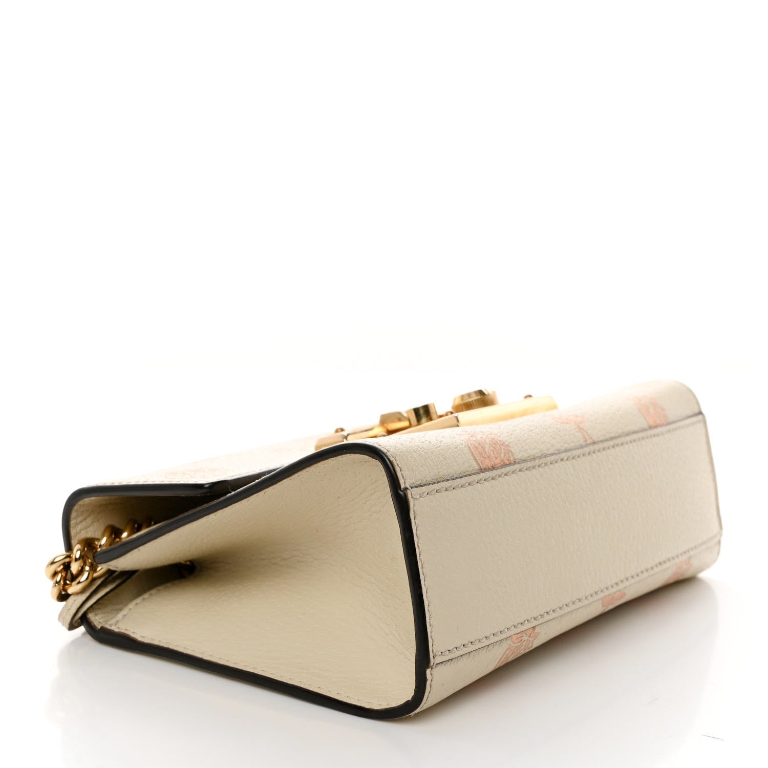 Gucci GG Supreme Monogram Strawberry Cherry Small Padlock Shoulder Bag Mystic White 4 of 11