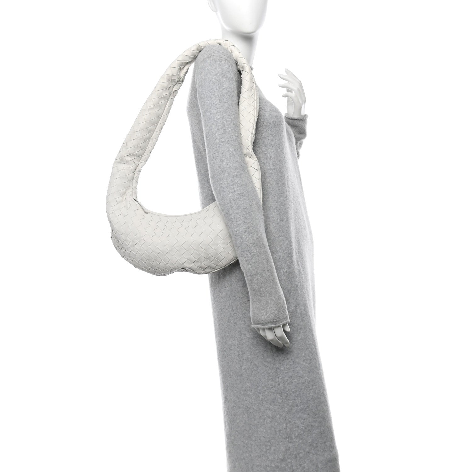 Bottega Veneta Nappa Intrecciato Buddy Bag White 2 of 12